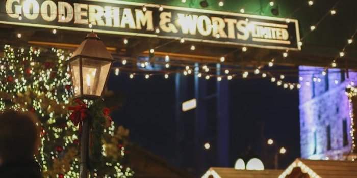 Marché de Noël au Distillery district